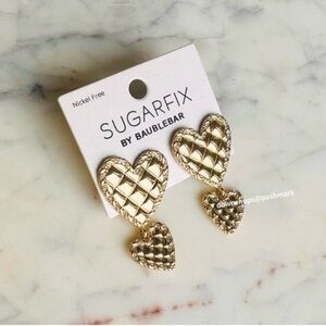 SUGARFIX by BaubleBar Double Hearts Stud Earrings
